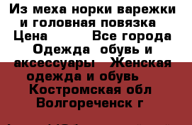 Из меха норки варежки и головная повязка › Цена ­ 550 - Все города Одежда, обувь и аксессуары » Женская одежда и обувь   . Костромская обл.,Волгореченск г.